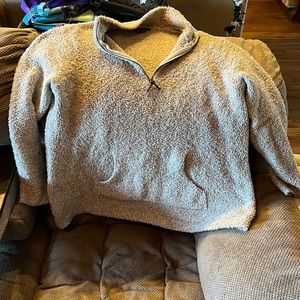 Fleece Pullover Tan